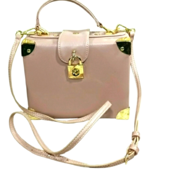 Madison West Beautiful Light Pink Handbag/Crossbody Box Women's Bag - Picture 1 of 17
